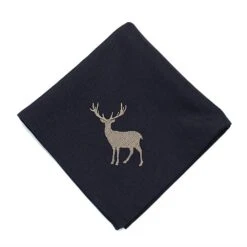 Peggy Wilkins Fern Arch Pewter Napkins (Box Of 4)