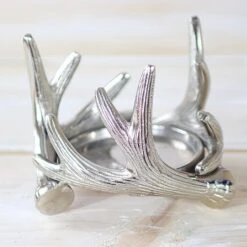 Large Aluminium Antler Candle Holder 7 Large Aluminium Antler Candle Holder -Christmas Decorations 1242257 3
