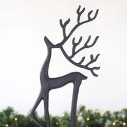 Large Aluminium Black Reindeer 5 Large Aluminium Black Reindeer -Christmas Decorations 1242260 2