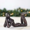 Aluminium Copper Lying Figure Sculpture -Christmas Decorations 1242283