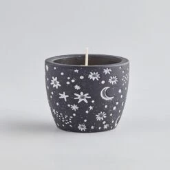 St. Eval Celestial Orange & Cinnamon Black Candle Pot