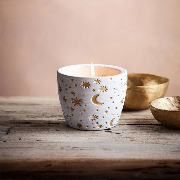 St. Eval Celestial Inspiritus White Candle Pot 4 St. Eval Celestial Inspiritus White Candle Pot - Image 2