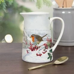 Christmas Robins Medium Jug