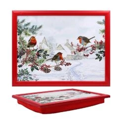 Christmas Robins Lap Tray
