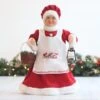 41cm Red Standing Mrs Claus With Basket -Christmas Decorations 1243474