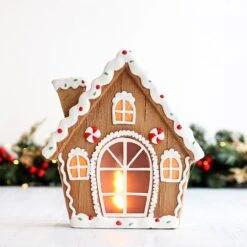 LED 32cm Magnesia Gingerbread House
