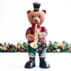 61cm Traditional Bear With Trumpet