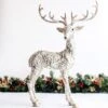 75cm White Deer 2 75cm White Deer -Christmas Decorations 1243549