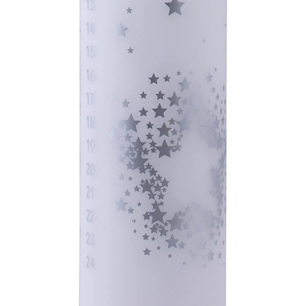 Ivyline White 25cm Christmas Star Advent Candle 4 Ivyline White 25cm Christmas Star Advent Candle - Image 2