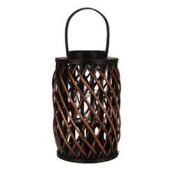 KOOPMAN Willow Lantern Brown 40cm