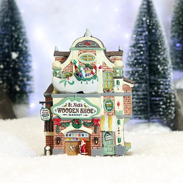 Lemax St. Nick's Wooden Shoe Shop 3 Lemax St. Nick's Wooden Shoe Shop