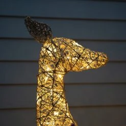 110cm LED Gold Reindeer -Christmas Decorations 1244753 1