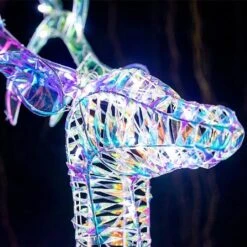 110cm LED Iridescent Standing Reindeer 19 110cm LED Iridescent Standing Reindeer -Christmas Decorations 1244755 1 3