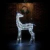 110cm LED Iridescent Standing Reindeer