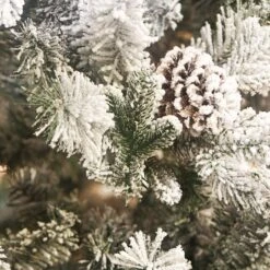 7ft Balmoral Flocked Spruce Artificial Christmas Tree -Christmas Decorations 1244764 2