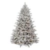 7ft Pre-Lit Balmoral Flocked Spruce Artificial Christmas Tree 2 7ft Pre-Lit Balmoral Flocked Spruce Artificial Christmas Tree -Christmas Decorations 1244766