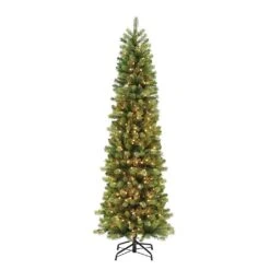 6ft Pre-Lit Colorado Pencil Spruce Artificial Christmas Tree