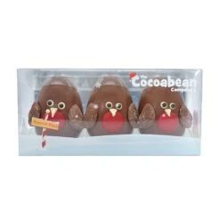 Cocoa Bean Trio Of Chocolate Robins 180g