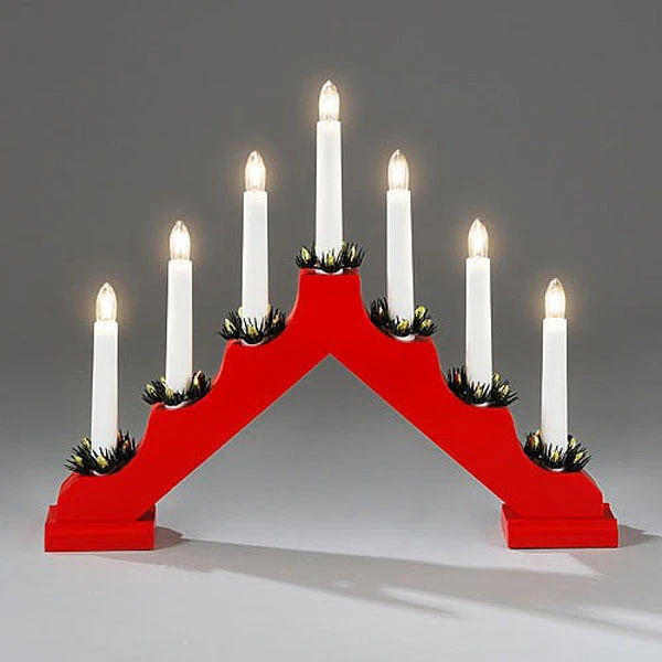 Konstsmide Simple Red Candle Welcome Light 3 Konstsmide Simple Red Candle Welcome Light