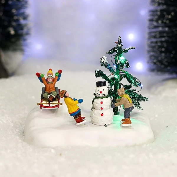 Lemax Frolic In The Snow (Battery Operated) 4 Lemax Frolic In The Snow (Battery Operated) - Image 2