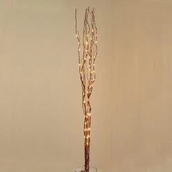Premier Light Brown Warm White LED Twig Lights 1.2m