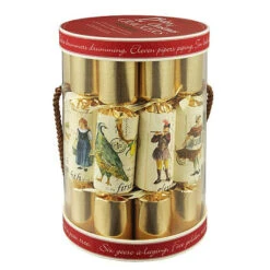 Robin Reed 12 Days Of Christmas 10" Christmas Crackers Pack Of 10