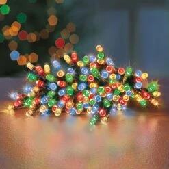 Premier Multicoloured Battery Operated Timer Lights (200 LEDs)
