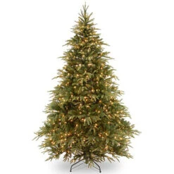 National Tree Company 6.5ft Pre-Lit Weeping Spruce Feel-Real Artificial Christmas Tree