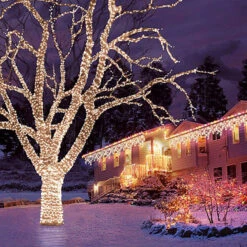 100 Warm White LED Connectable Lights