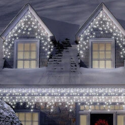 Snowtime 300 Ice White LED Connectable Icicle Lights