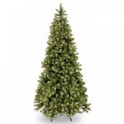 National Tree Company 6.5ft Pre-Lit Bayberry Spruce Slim Feel-Real Artificial Christmas Tree