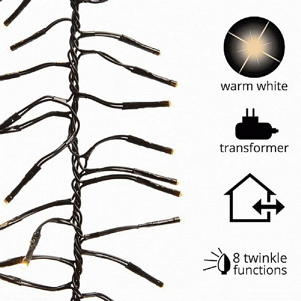 1120 Warm White LED Cluster Lights (Green Cable) 4 1120 Warm White LED Cluster Lights (Green Cable) - Image 2