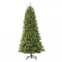 6.5ft Pre-Lit Slim Kensington Fir Artificial Christmas Tree