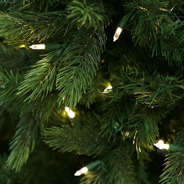 6.5ft Pre-Lit Slim Kensington Fir Artificial Christmas Tree 4 6.5ft Pre-Lit Slim Kensington Fir Artificial Christmas Tree - Image 2