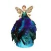 Gisela Graham Peacock Angel Tree Topper -Christmas Decorations 993551