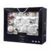 Decoris Box Of 42 White & Silver Assorted Glass Baubles 1 Decoris Box Of 42 White & Silver Assorted Glass Baubles -Christmas Decorations 998152
