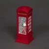 Santa LED Water Filled Telephone Box -Christmas Decorations 998217