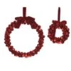Decoris Bell Wreath Red (Various Sizes) 2 Decoris Bell Wreath Red (Various Sizes) -Christmas Decorations KAEBELWREA