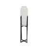 Decoris Vase On Stand Black (Various Sizes)
