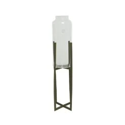 Decoris Vase On Stand Green (Various Sizes)
